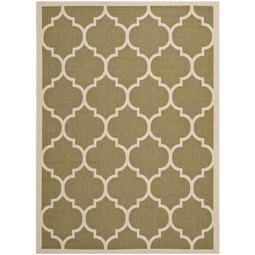 COURTYARD, GREEN / BEIGE, 4' X 5'-7", Area Rug, CY6914-244-4. Picture 1