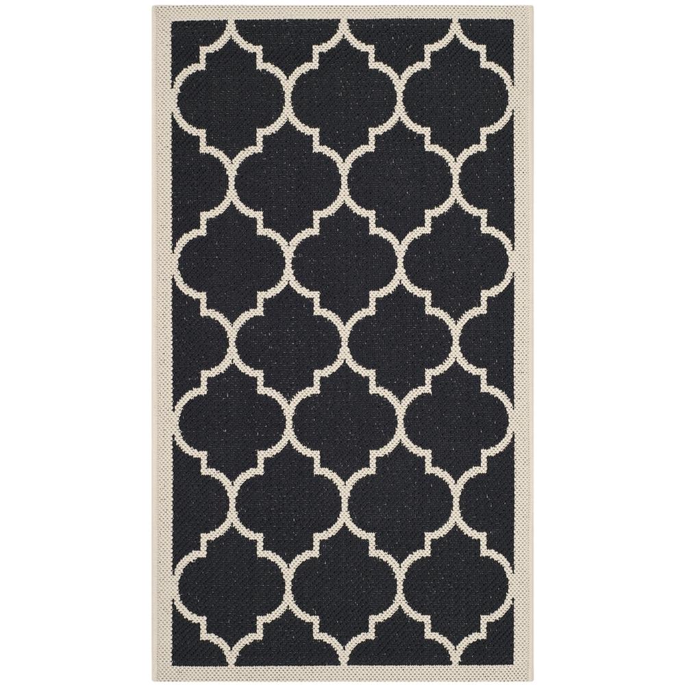 COURTYARD, BLACK / BEIGE, 2' X 3'-7", Area Rug, CY6914-266-2. Picture 1