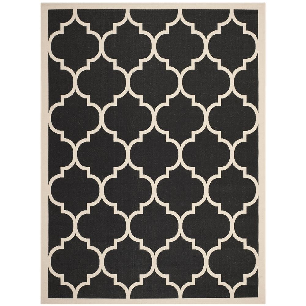 COURTYARD, BLACK / BEIGE, 8' X 11', Area Rug, CY6914-266-8. Picture 1