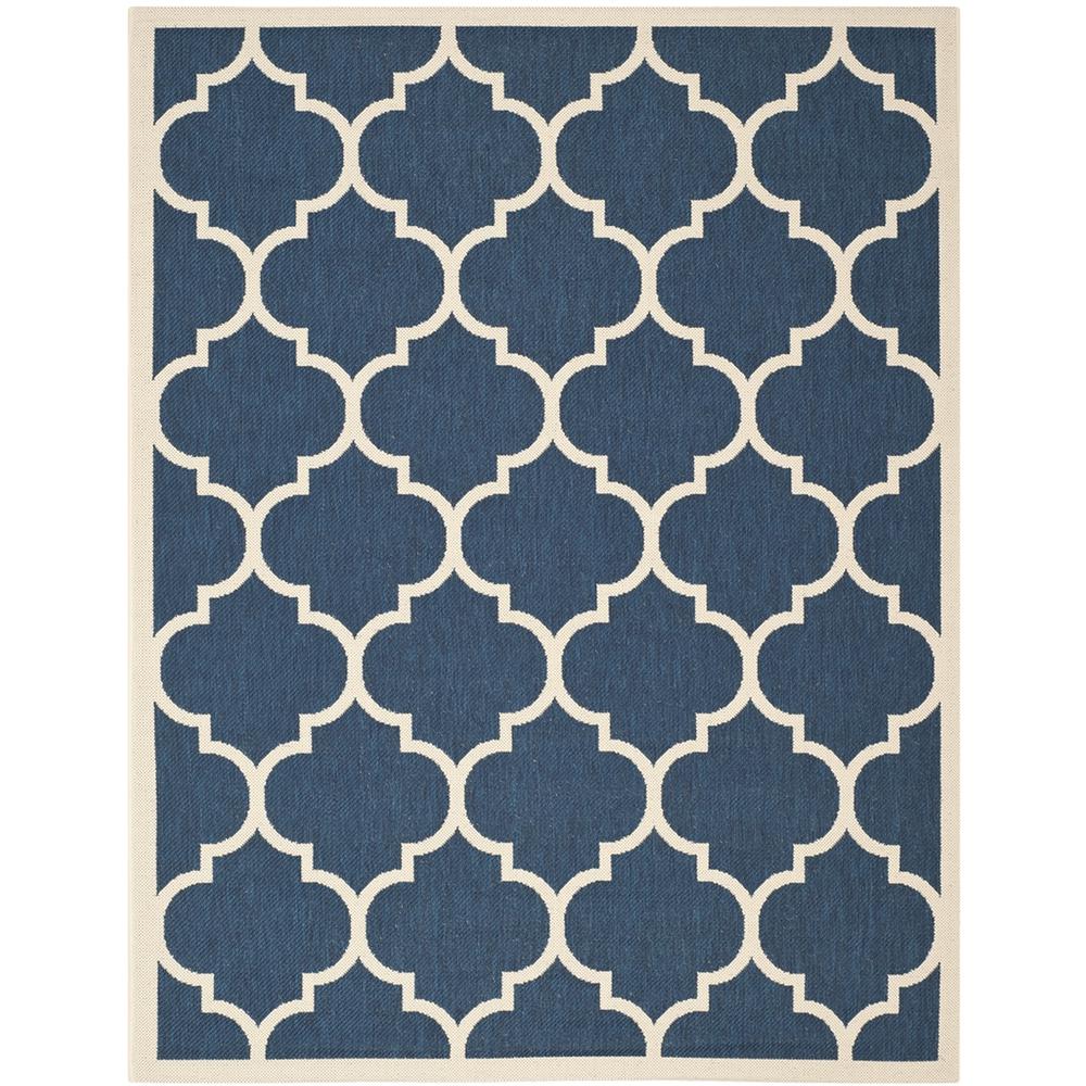 COURTYARD, NAVY / BEIGE, 8' X 11', Area Rug, CY6914-268-8. Picture 1