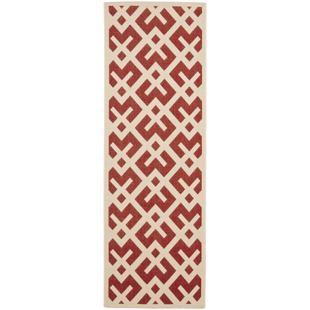 COURTYARD, RED / BONE, 2'-3" X 10', Area Rug, CY6915-238-210. Picture 1