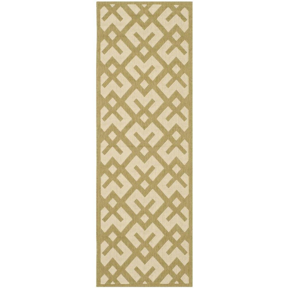 COURTYARD, BEIGE / GREEN, 2'-3" X 6'-7", Area Rug, CY6915-244-27. Picture 1