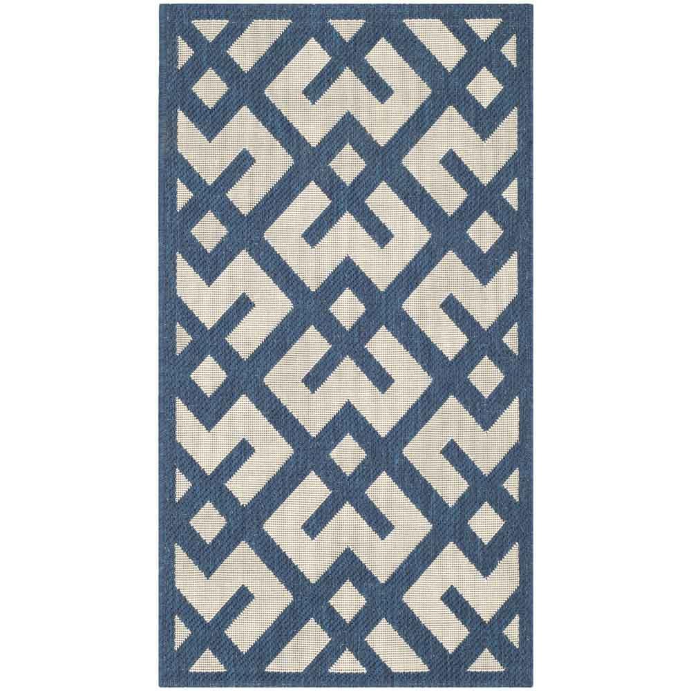 COURTYARD, NAVY / BEIGE, 2' X 3'-7", Area Rug, CY6915-268-2. Picture 1