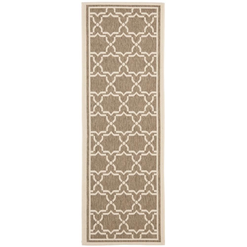 COURTYARD, BROWN / BONE, 2'-3" X 10', Area Rug, CY6916-242-210. Picture 1