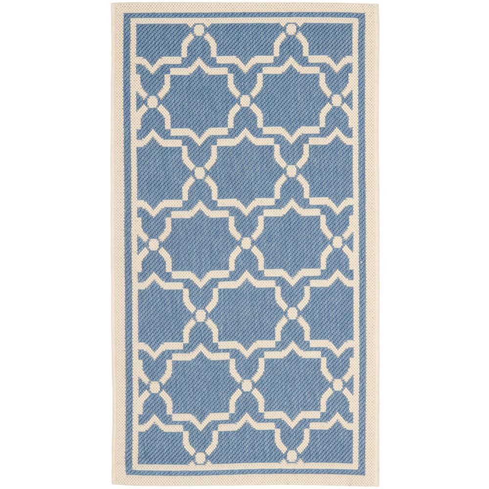 COURTYARD, BLUE / BEIGE, 2' X 3'-7", Area Rug, CY6916-243-2. Picture 1