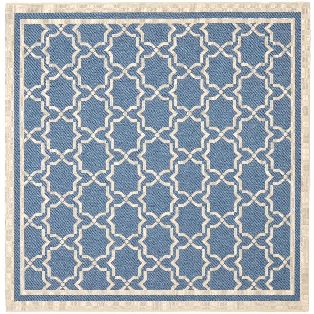 COURTYARD, BLUE / BEIGE, 6'-7" X 6'-7" Square, Area Rug, CY6916-243-7SQ. Picture 1