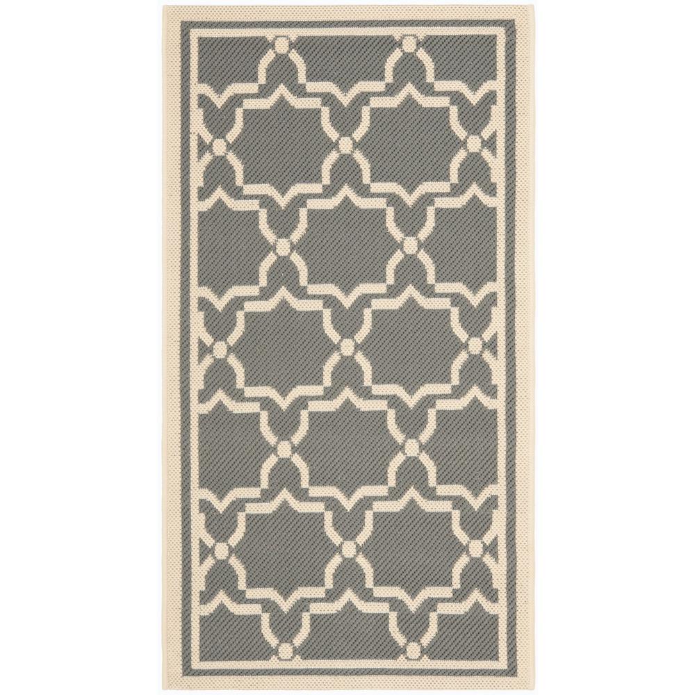 COURTYARD, ANTHRACITE / BEIGE, 2' X 3'-7", Area Rug, CY6916-246-2. Picture 1
