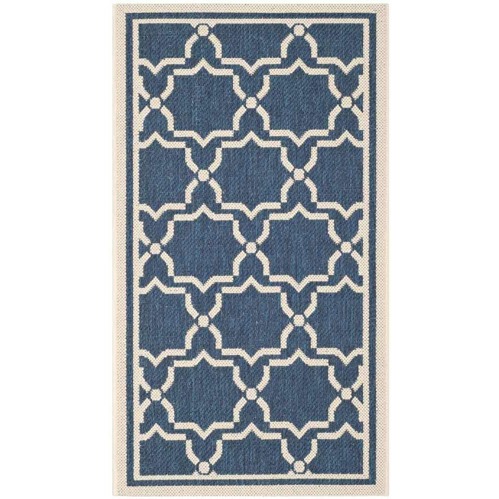 COURTYARD, NAVY / BEIGE, 2' X 3'-7", Area Rug, CY6916-268-2. Picture 1