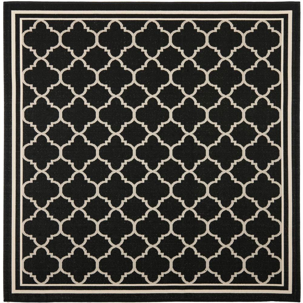 COURTYARD, BLACK / BEIGE, 4' X 4' Square, Area Rug, CY6918-226-4SQ. Picture 1