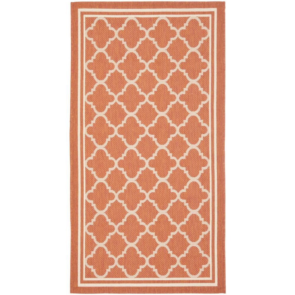 COURTYARD, TERRACOTTA / BONE, 2' X 3'-7", Area Rug, CY6918-241-2. Picture 1
