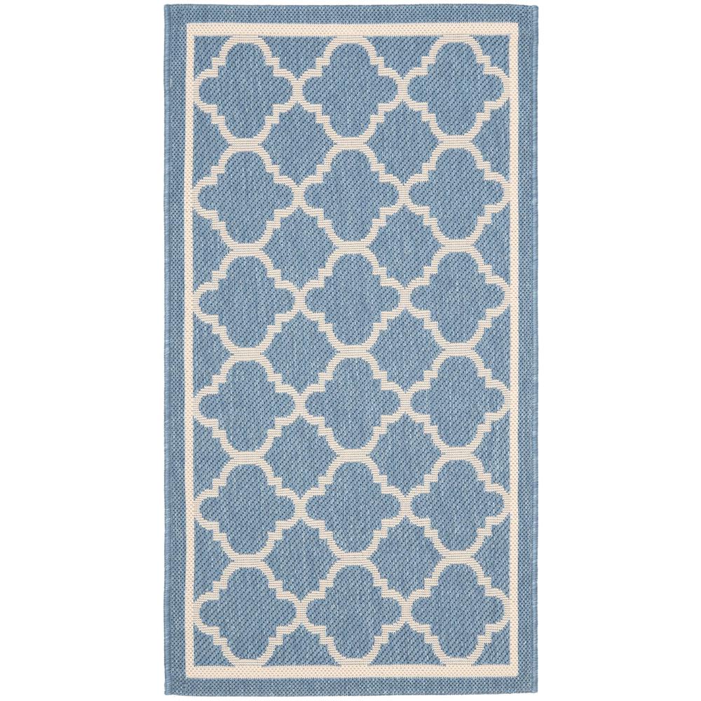 COURTYARD, BLUE / BEIGE, 2' X 3'-7", Area Rug, CY6918-243-2. Picture 1