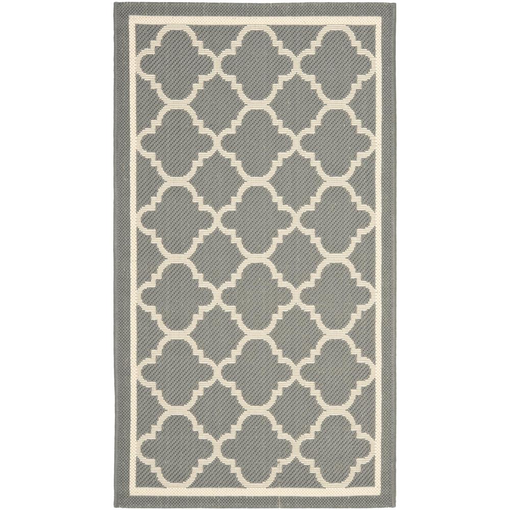 COURTYARD, ANTHRACITE / BEIGE, 2' X 3'-7", Area Rug, CY6918-246-2. Picture 1