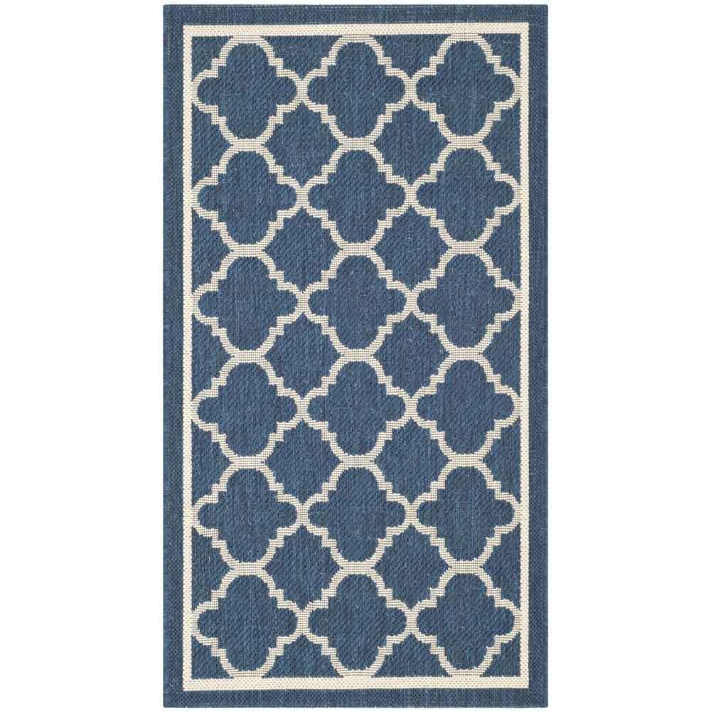COURTYARD, NAVY / BEIGE, 2'-7" X 5', Area Rug, CY6918-268-3. Picture 1