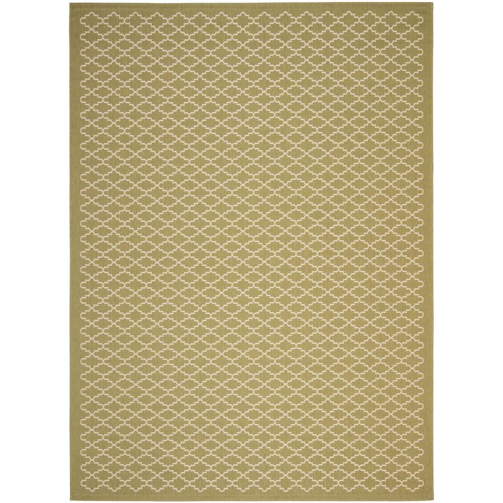 COURTYARD, GREEN / BEIGE, 8' X 11', Area Rug, CY6919-244-8. Picture 1