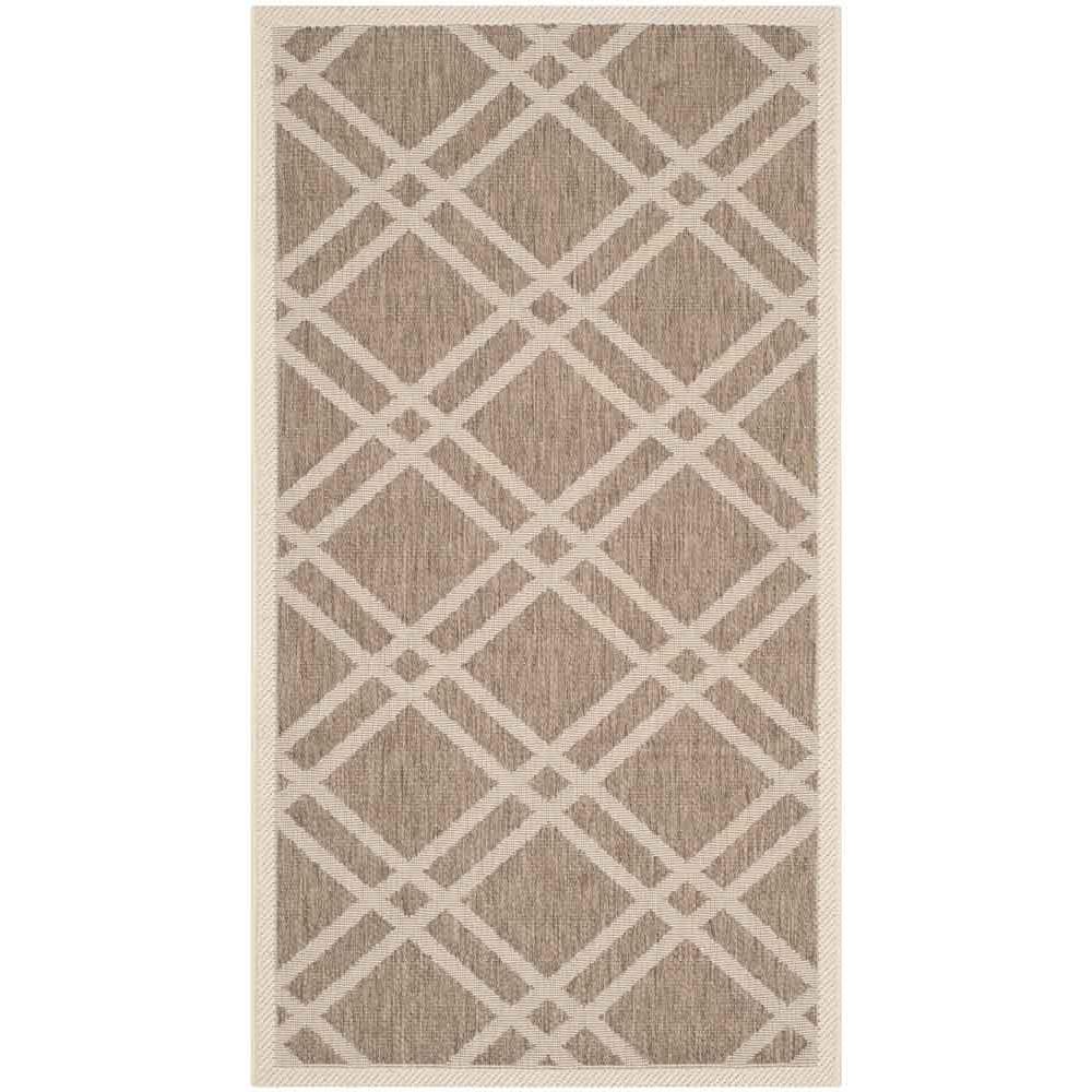 COURTYARD, BROWN / BONE, 2'-7" X 5', Area Rug, CY6923-242-3. Picture 1