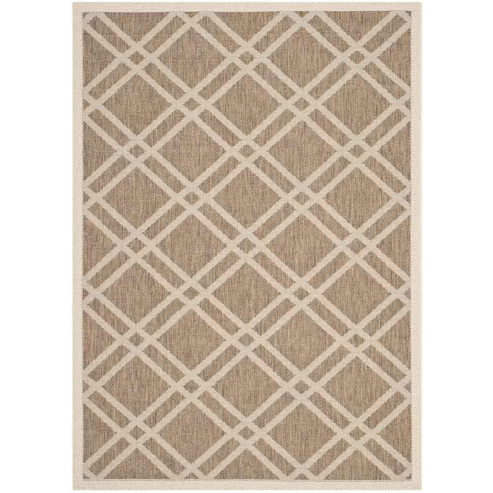 COURTYARD, BROWN / BONE, 4' X 5'-7", Area Rug, CY6923-242-4. Picture 1