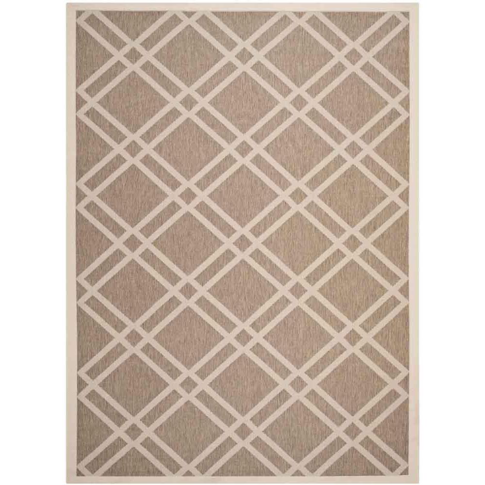 COURTYARD, BROWN / BONE, 8' X 11', Area Rug, CY6923-242-8. Picture 1