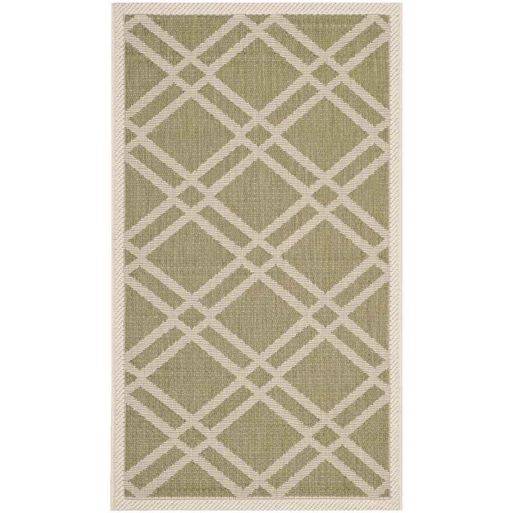 COURTYARD, GREEN / BEIGE, 2' X 3'-7", Area Rug, CY6923-244-2. Picture 1