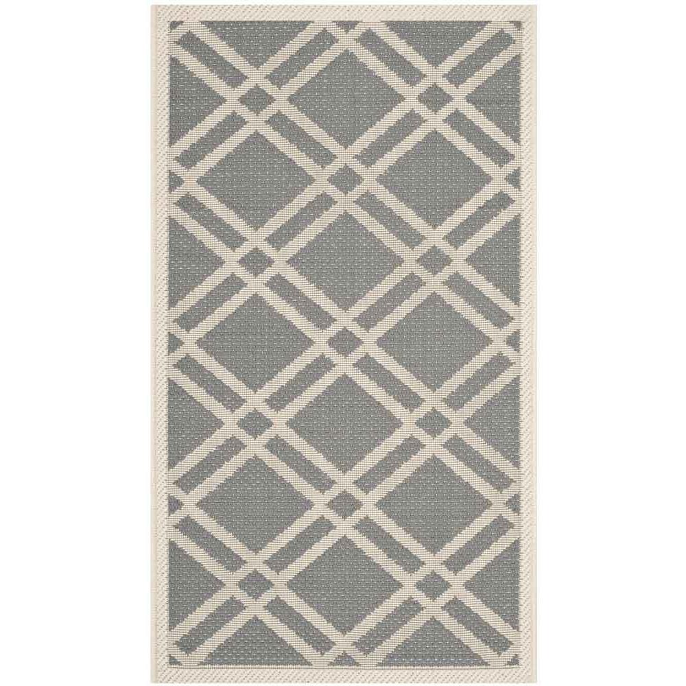 COURTYARD, ANTHRACITE / BEIGE, 2' X 3'-7", Area Rug, CY6923-246-2. Picture 1