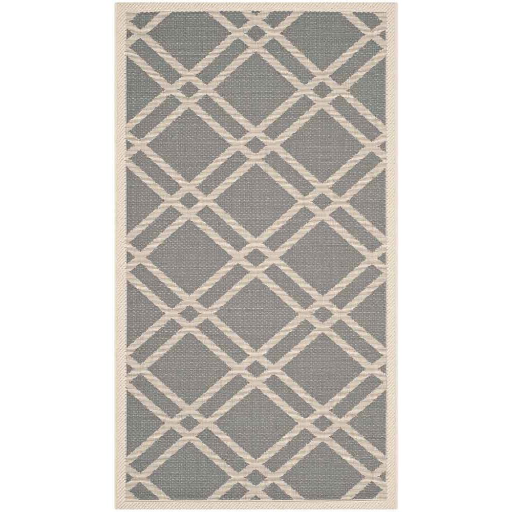 COURTYARD, ANTHRACITE / BEIGE, 2'-7" X 5', Area Rug, CY6923-246-3. Picture 1