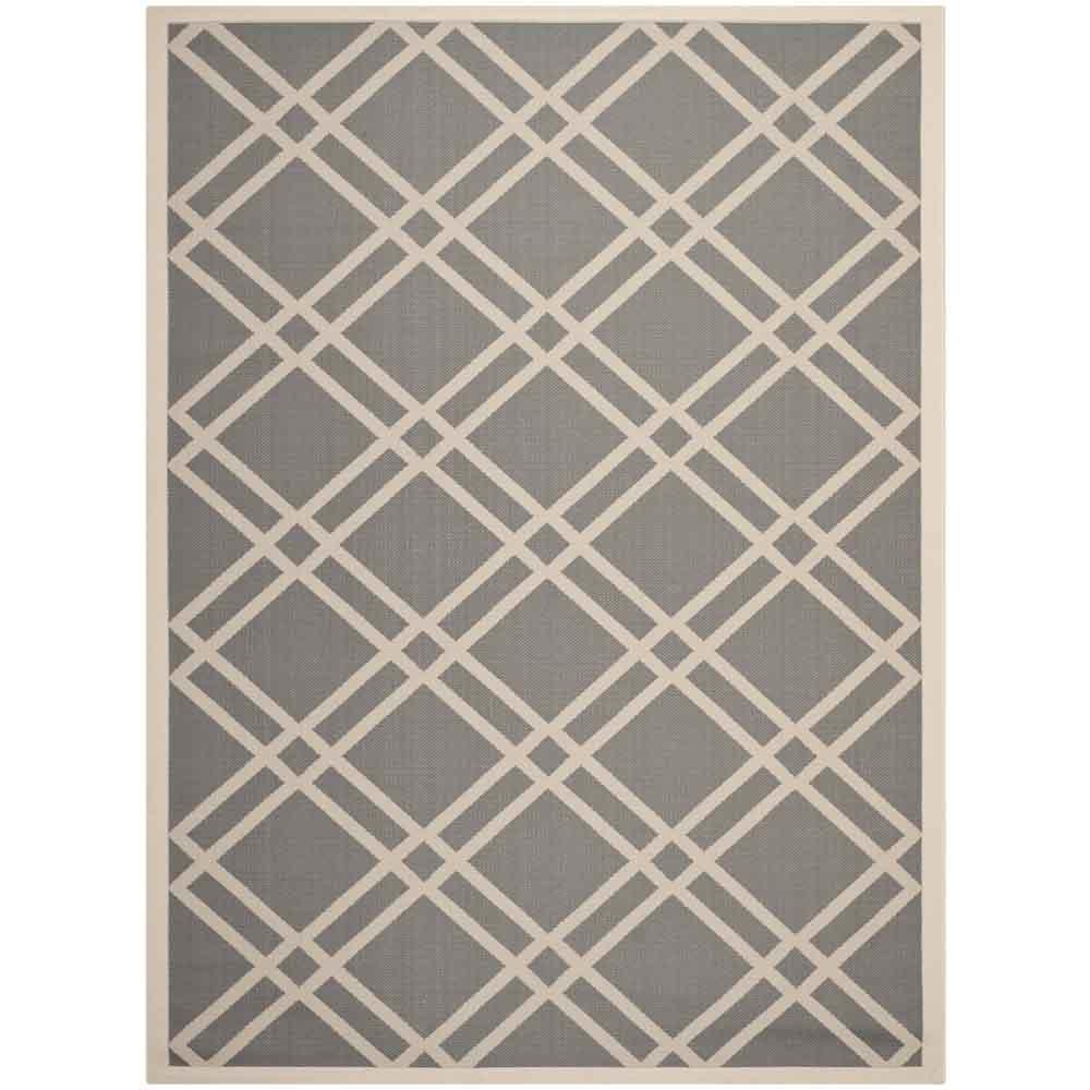 COURTYARD, ANTHRACITE / BEIGE, 8' X 11', Area Rug, CY6923-246-8. Picture 1