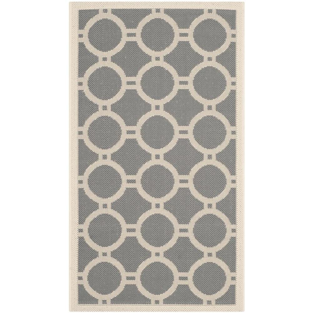 COURTYARD, ANTHRACITE / BEIGE, 2' X 3'-7", Area Rug, CY6924-246-2. Picture 1
