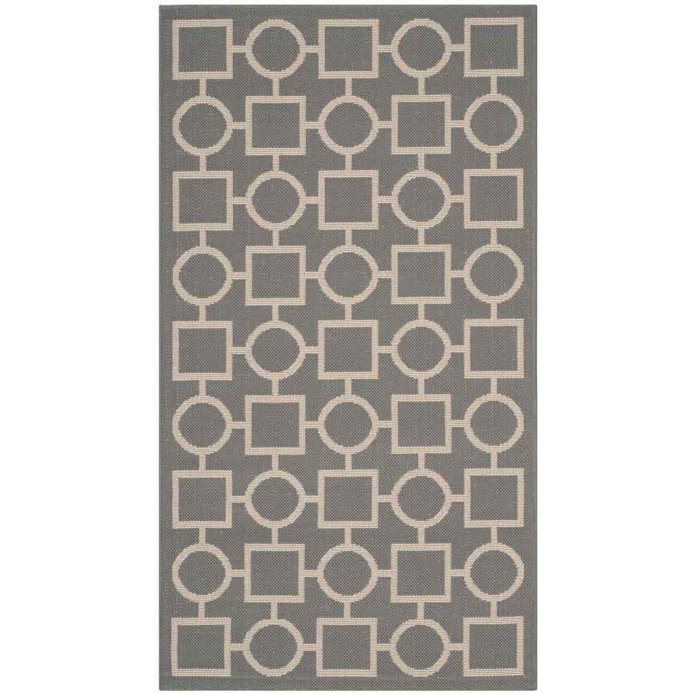 COURTYARD, ANTHRACITE / BEIGE, 2'-7" X 5', Area Rug, CY6925-246-3. Picture 1