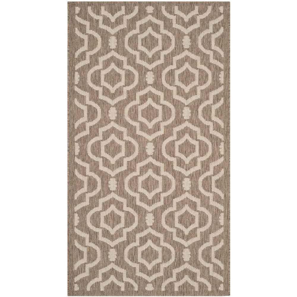 COURTYARD, BROWN / BONE, 2'-7" X 5', Area Rug, CY6926-242-3. Picture 1