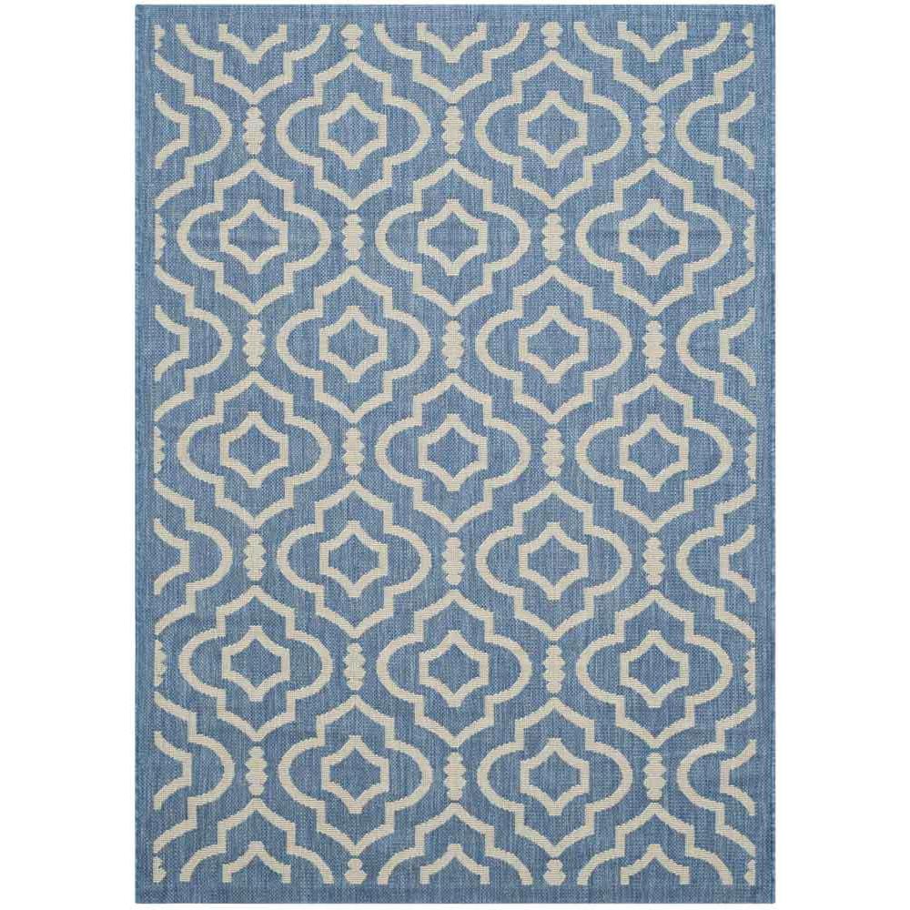 COURTYARD, BLUE / BEIGE, 4' X 5'-7", Area Rug, CY6926-243-4. Picture 1