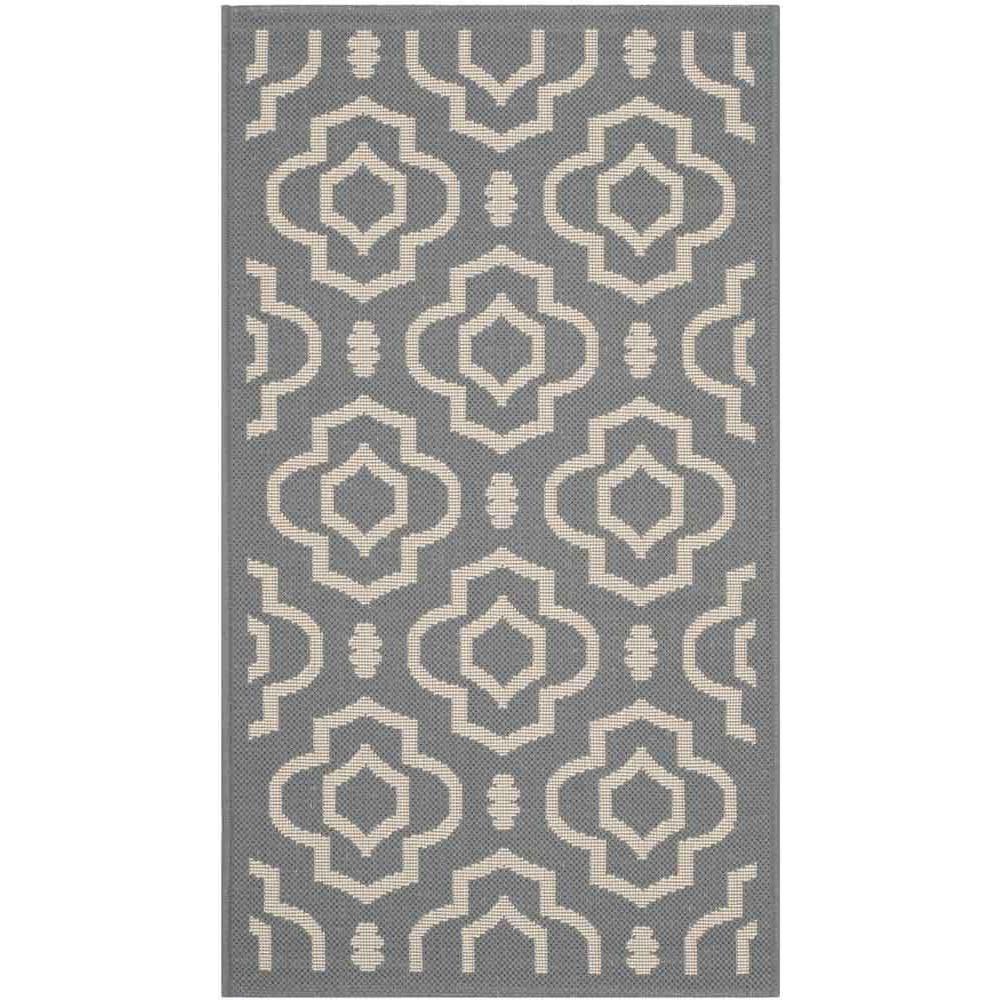 COURTYARD, ANTHRACITE / BEIGE, 2' X 3'-7", Area Rug, CY6926-246-2. Picture 1
