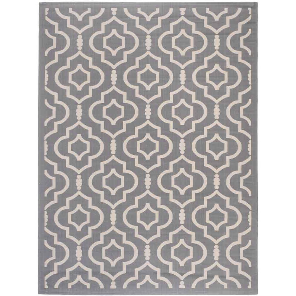 COURTYARD, ANTHRACITE / BEIGE, 8' X 11', Area Rug, CY6926-246-8. Picture 1