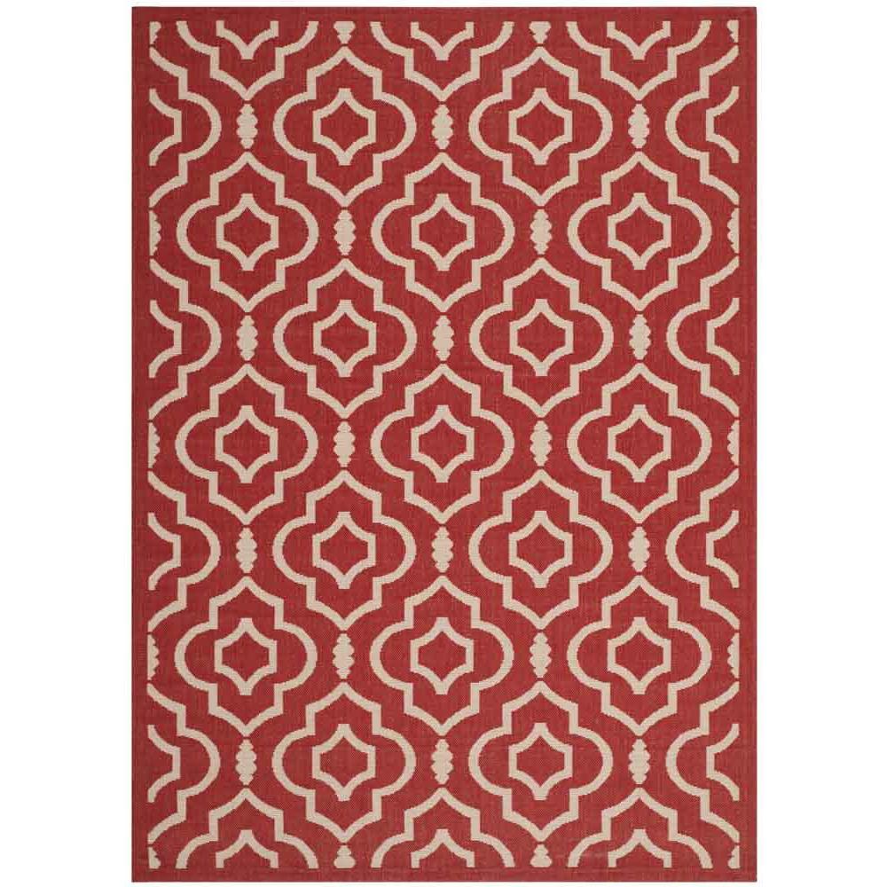 COURTYARD, RED / BONE, 4' X 5'-7", Area Rug, CY6926-248-4. Picture 1