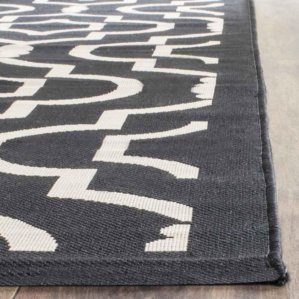 COURTYARD, BLACK / BEIGE, 9' X 12', Area Rug, CY6926-266-9. Picture 1