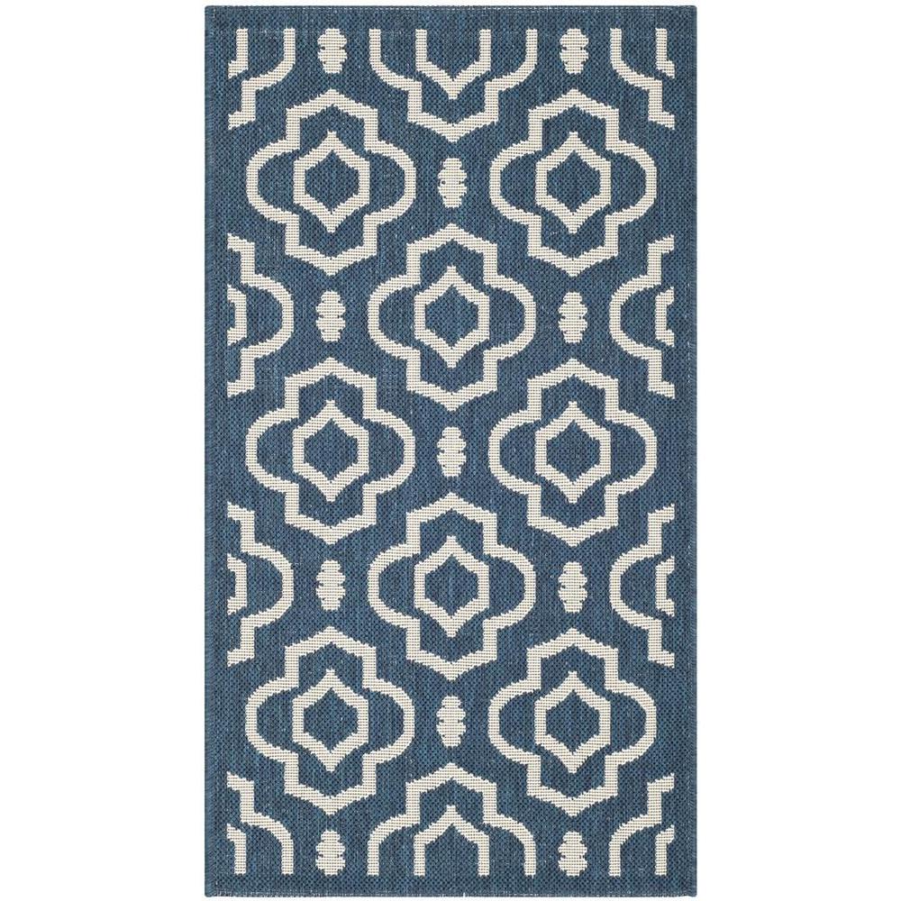 COURTYARD, NAVY / BEIGE, 2' X 3'-7", Area Rug, CY6926-268-2. Picture 1