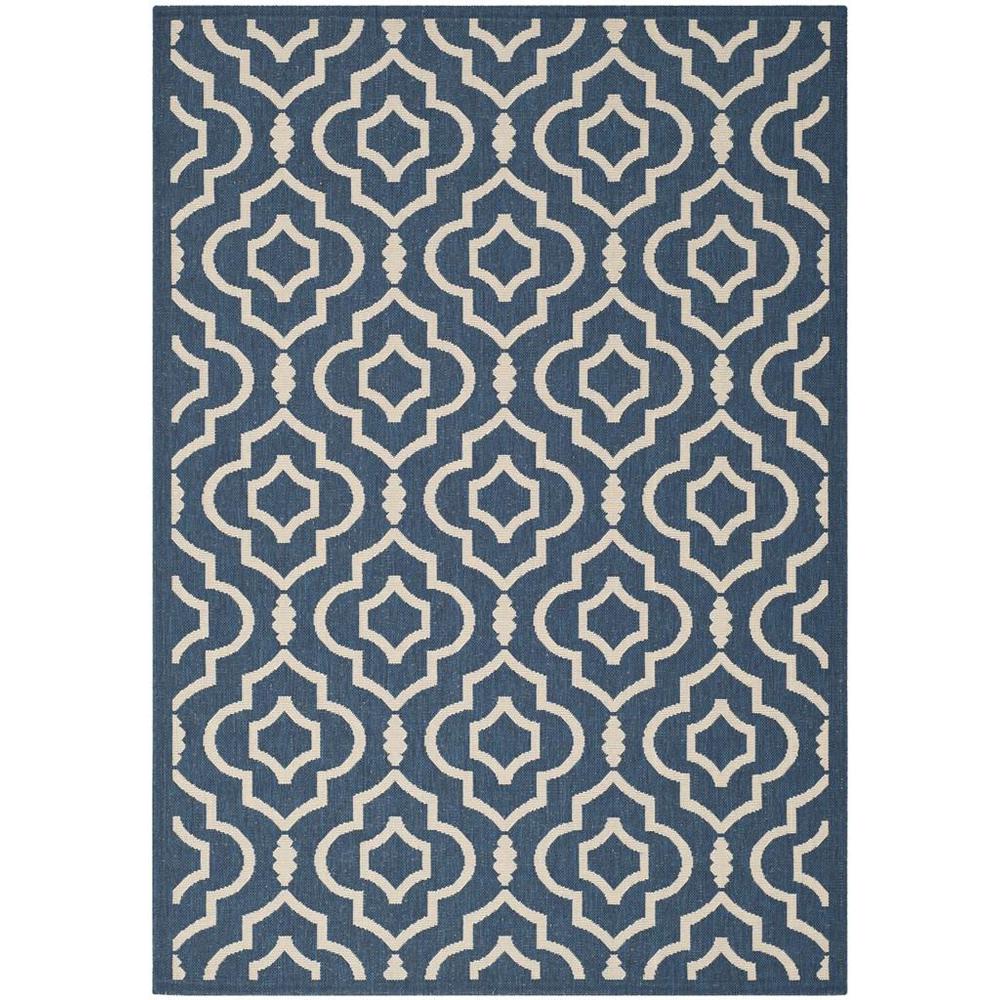COURTYARD, NAVY / BEIGE, 4' X 5'-7", Area Rug, CY6926-268-4. Picture 1