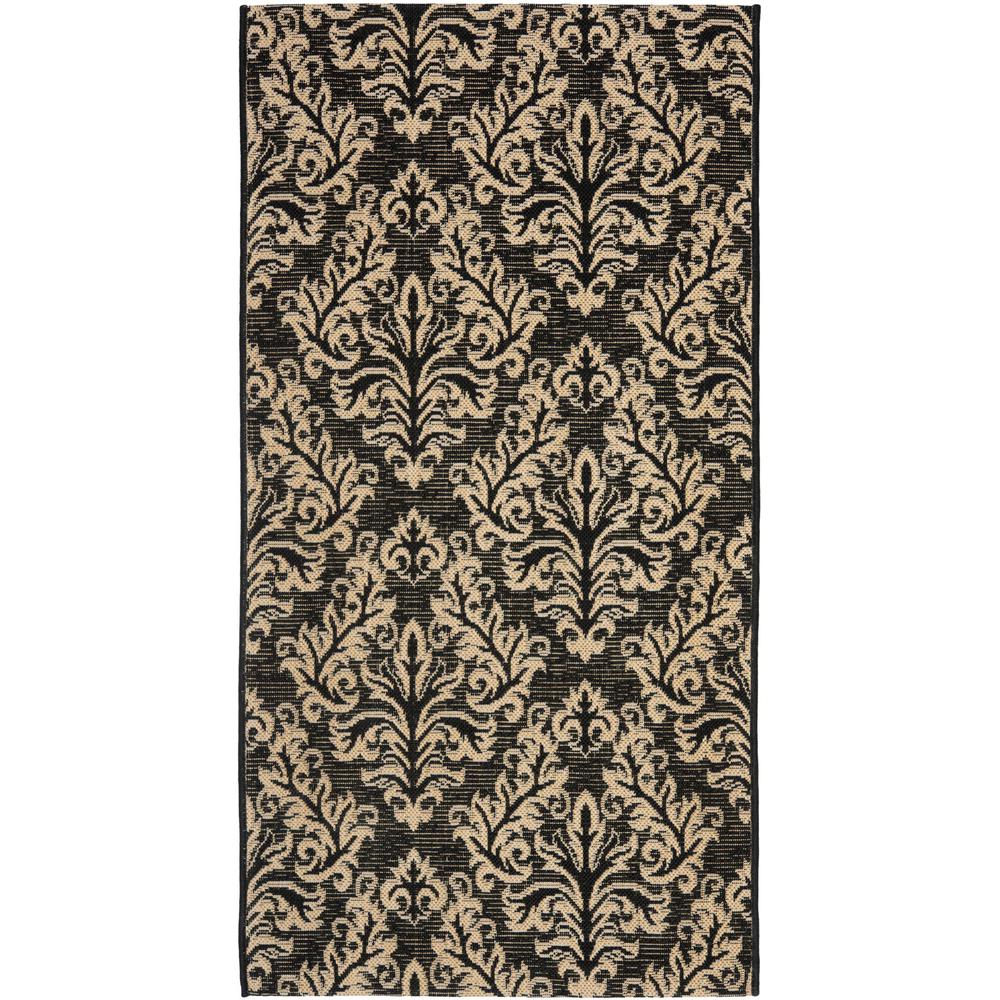 COURTYARD, BLACK / CREME, 2'-7" X 5', Area Rug, CY6930-26-3. Picture 1