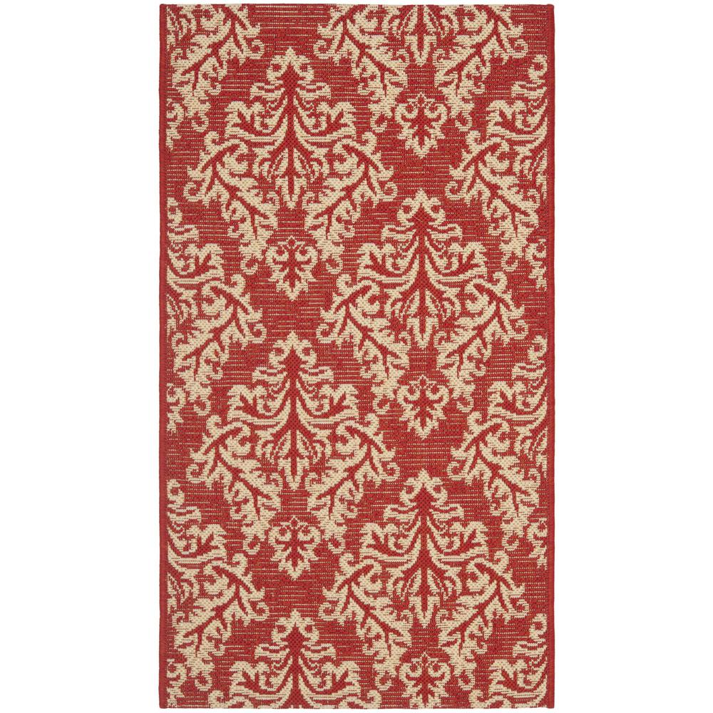 COURTYARD, RED / CREME, 2' X 3'-7", Area Rug, CY6930-28-2. Picture 1