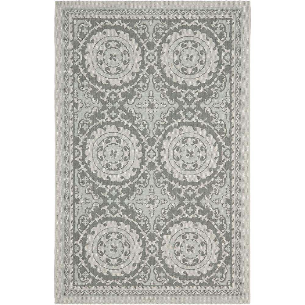 COURTYARD, LIGHT GREY / ANTHRACITE, 2'-3" X 6'-7", Area Rug, CY7059-78A18-27. Picture 1