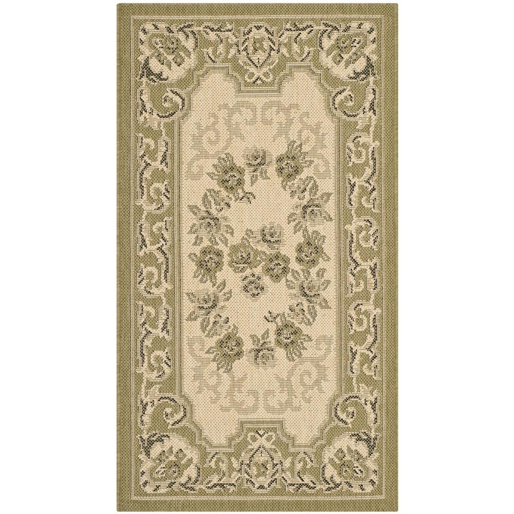 COURTYARD, CREAM / GREEN, 2' X 3'-7", Area Rug, CY7208-14A5-2. Picture 1
