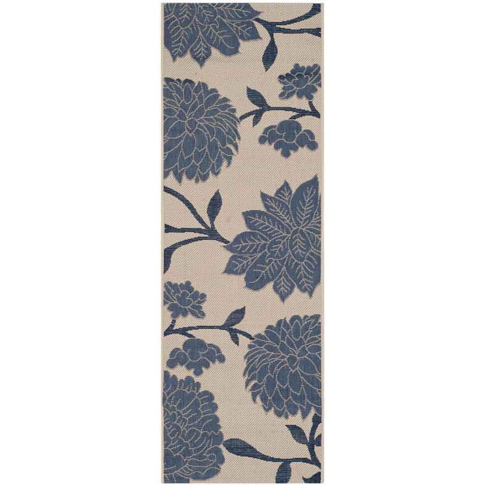 COURTYARD, BEIGE / BLUE, 2'-3" X 6'-7", Area Rug, CY7321-233A25-27. Picture 1