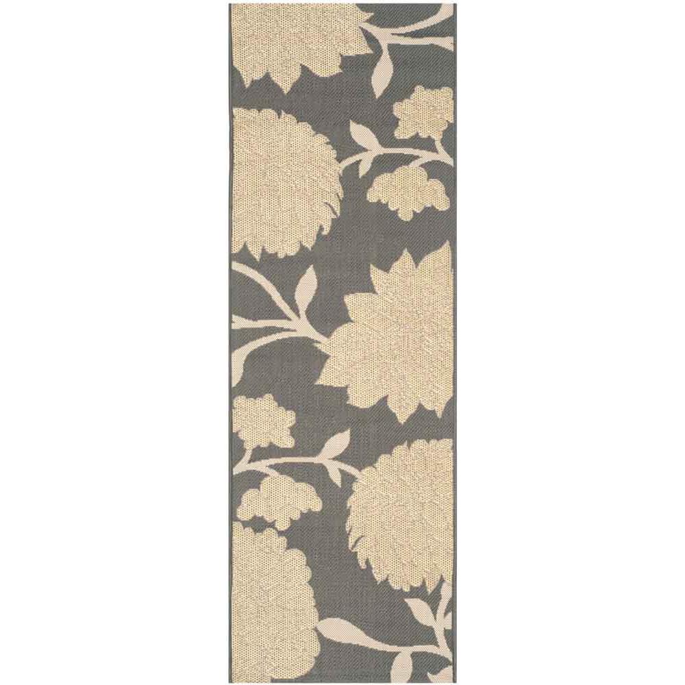 COURTYARD, ANTHRACITE / BEIGE, 2'-3" X 6'-7", Area Rug, CY7321-246A21-27. Picture 1