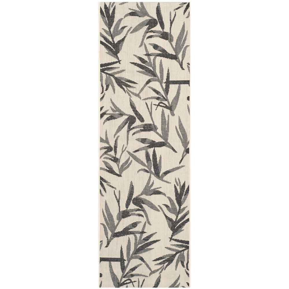 COURTYARD, BEIGE / ANTHRACITE, 2'-3" X 6'-7", Area Rug. Picture 1