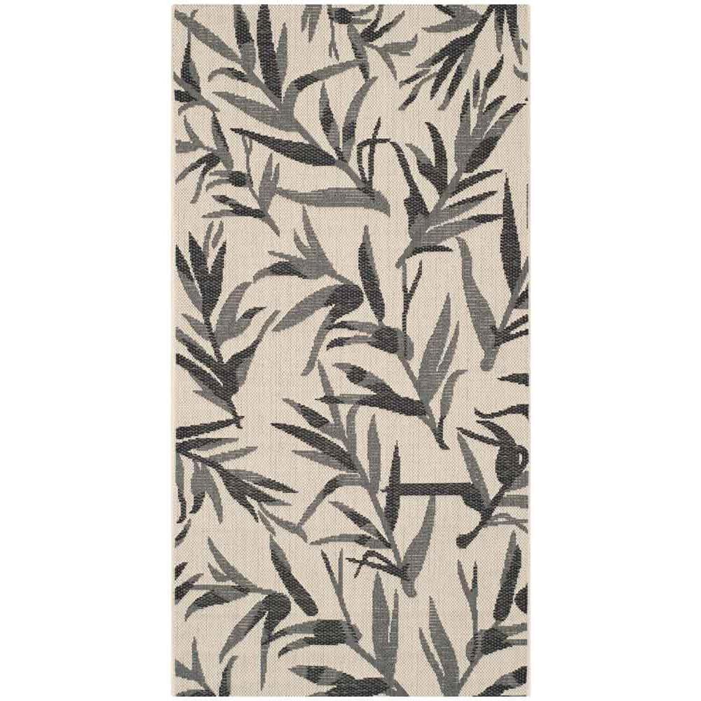 COURTYARD, BEIGE / ANTHRACITE, 2'-7" X 5', Area Rug. Picture 1