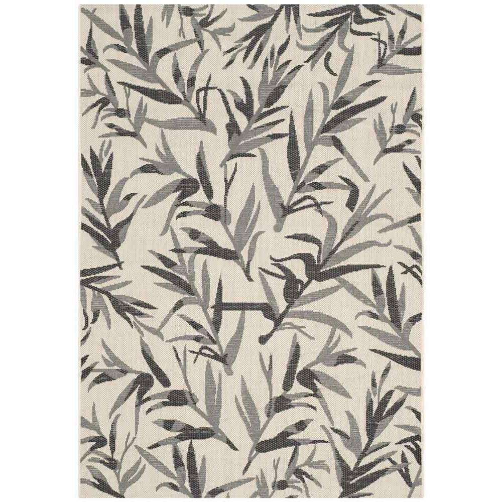 COURTYARD, BEIGE / ANTHRACITE, 4' X 5'-7", Area Rug. Picture 1
