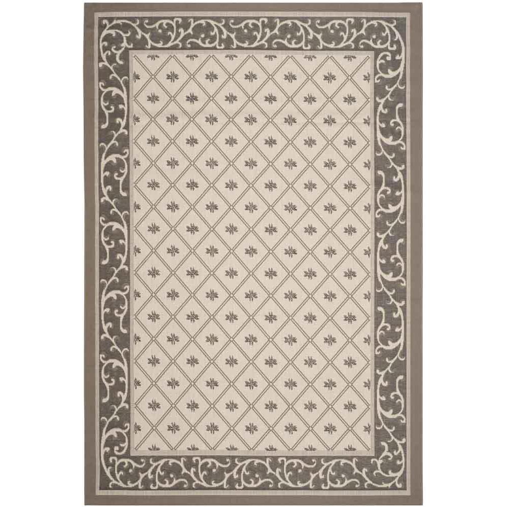 COURTYARD, BEIGE / DARK BEIG, 6'-7" X 9'-6", Area Rug, CY7427-079A5-6. Picture 1