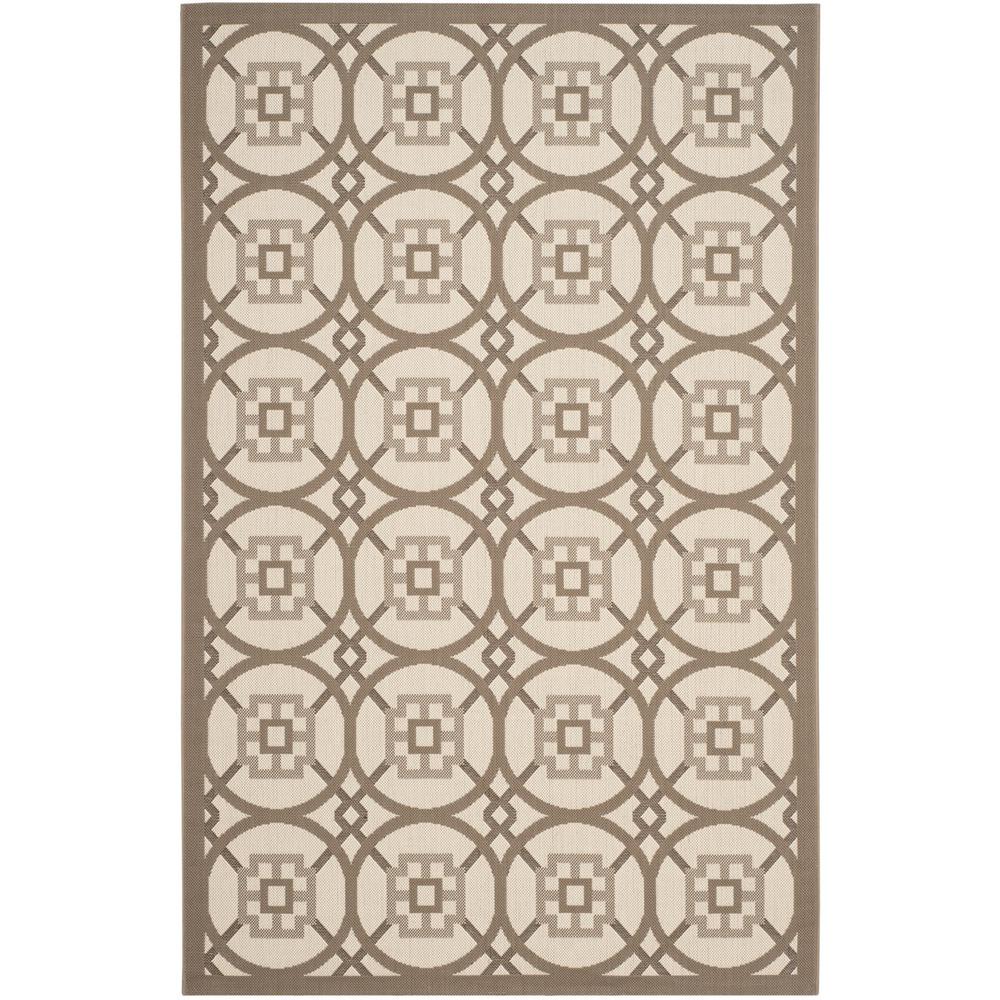 COURTYARD, BEIGE / DARK BEIG, 5'-3" X 7'-7", Area Rug, CY7476-07912-5. Picture 1
