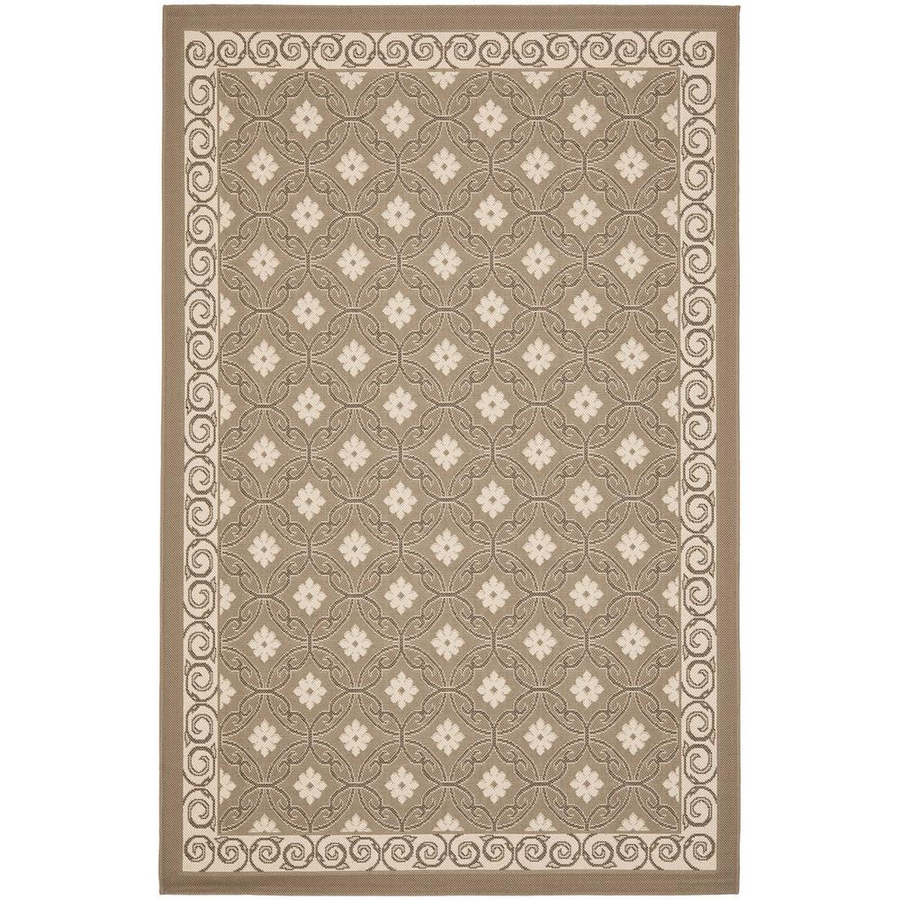 COURTYARD, DARK BEIG / BEIGE, 4' X 5'-7", Area Rug, CY7810-97A7-4. Picture 1