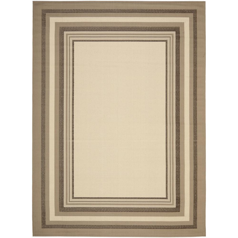 COURTYARD, BEIGE / DARK BEIG, 8' X 11', Area Rug, CY7896-79A7-8. Picture 1