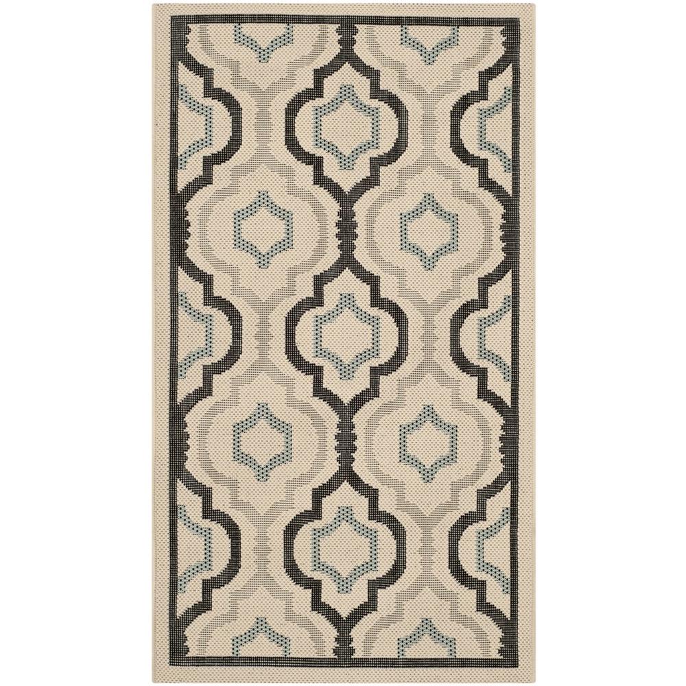 COURTYARD, BEIGE / BLACK, 2' X 3'-7", Area Rug, CY7938-256A18-2. Picture 1