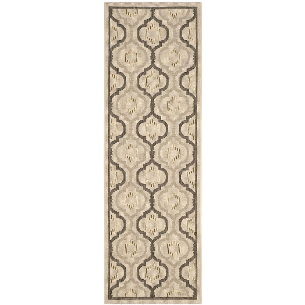 COURTYARD, BEIGE / BLACK, 2'-3" X 10', Area Rug, CY7938-256A21-210. Picture 1